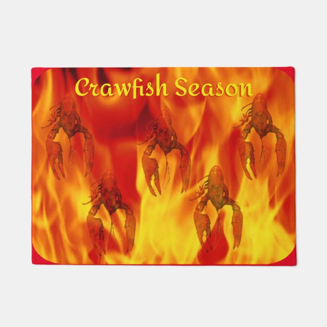 Crawfish Season Door Mat (Front)