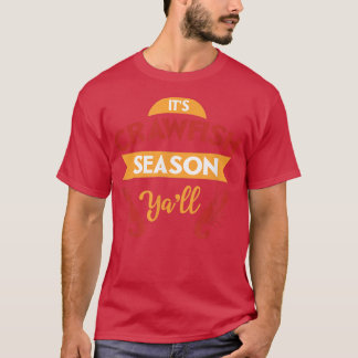 Crawfish Season Funnt Vintage Boil Party Southern T-Shirt