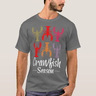 Crawfish Season Funny Crayfish Leopard  T-Shirt