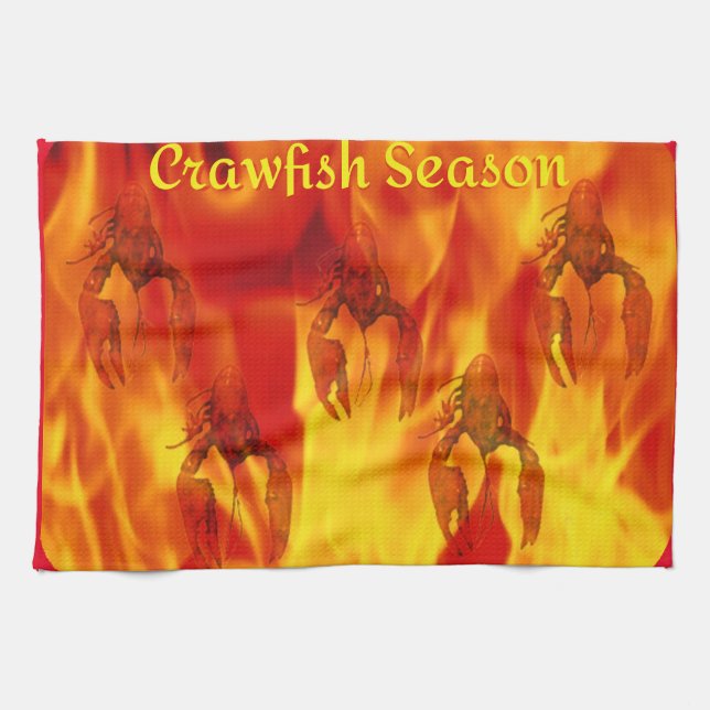 Crawfish Season Kitchen Towel (Horizontal)