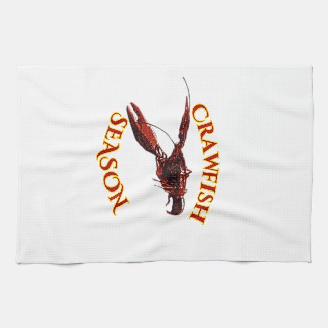 Crawfish Season Kitchen Towel (Horizontal)