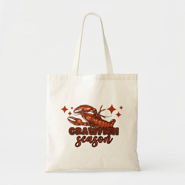 Crawfish Season Mardi Gras Tote Bag (Front)