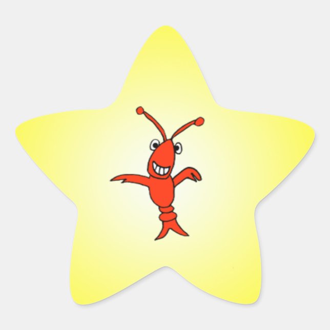 Crawfish Star Sticker (Front)