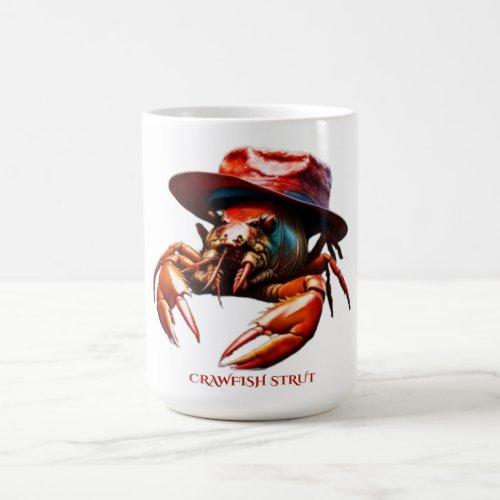 Crawfish Strut Design Coffee Mug