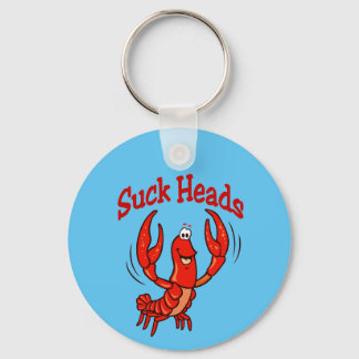Crawfish Suck heads Keychain