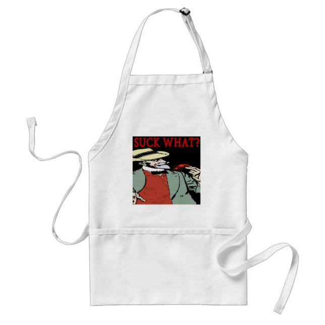 Crawfish " Suck What" ? Adult Apron (Front)