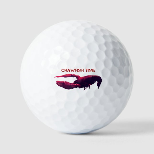 Crawfish Time Golf Balls (Front)