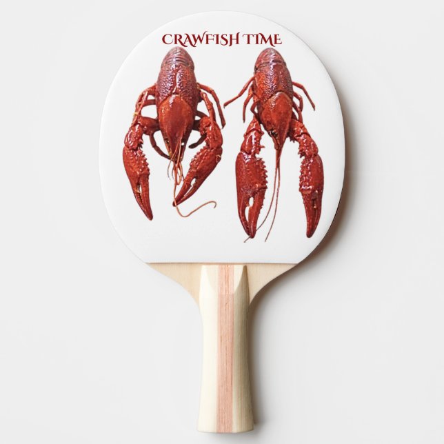 Crawfish Time Ping Pong Paddle (Front)