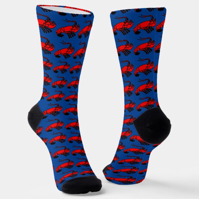 Crawfish Time Socks (Angled)