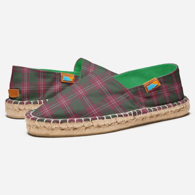 Crawford Ancient Original Scottish Tartan Espadrilles (Angled)