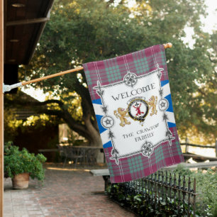 Crawford Ancient Tartan Garden Flag - Tartan Flag