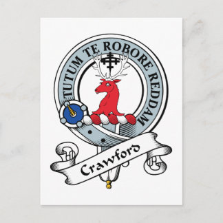 Crawford Clan Badge Postcard