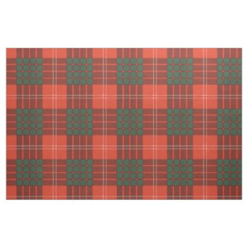 Crawford Clan Plaid Scottish Tartan Fabric by TheTartanShop at Zazzle