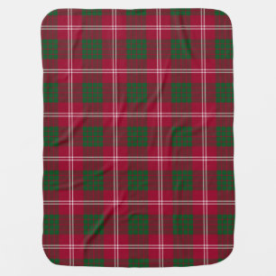 Crawford Clan Tartan Plaid Pattern Swaddle Blanket
