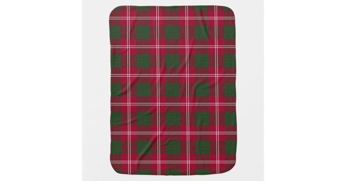 Crawford Tartan Crest Premium Blanket - Thistle Style