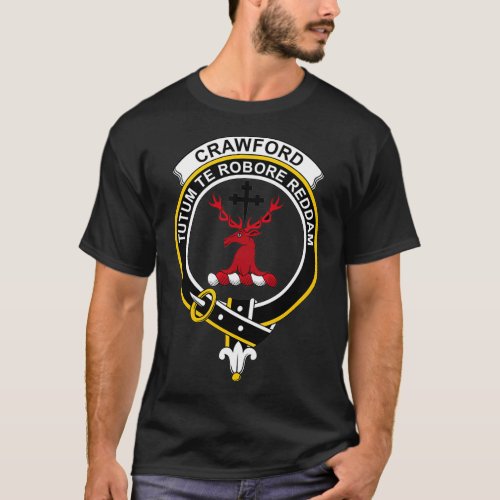 Crawford Crest Tartan Clan Scottish Clan T_Shirt