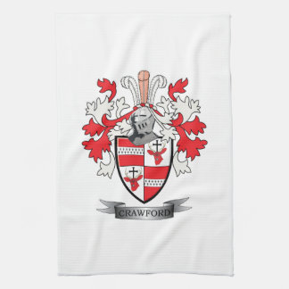 Crawford Family Crest Coat of Arms Towel