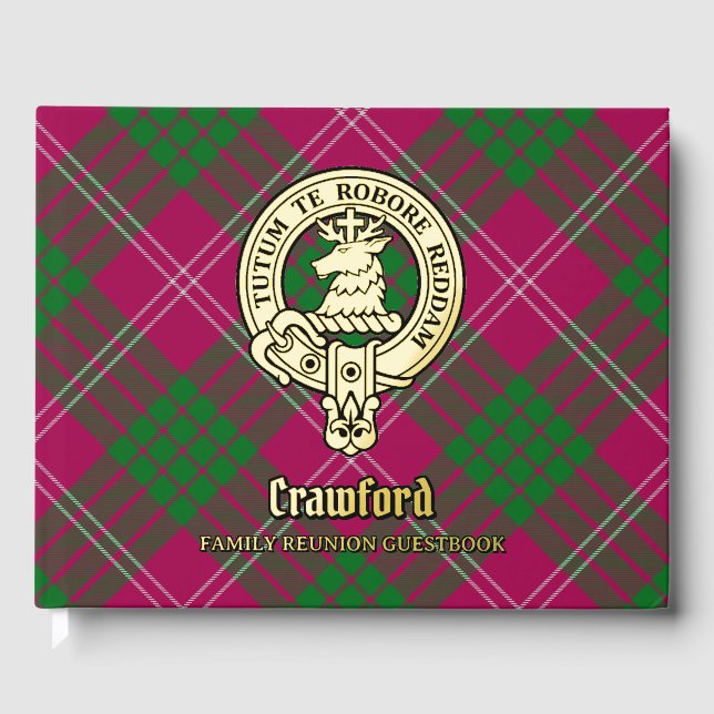 Crawford Family Reunion Foil Guest Book (Front)