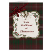 Crawford Modern Tartan Christmas Friend (Front)
