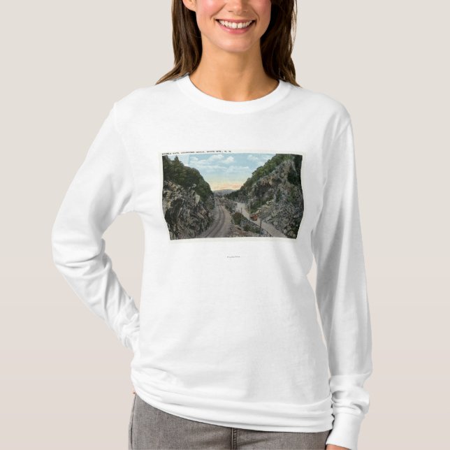 Crawford Notch View of the Double Gate T-Shirt (Front)
