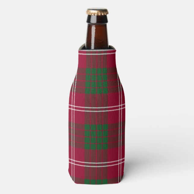 Crawford Scottish Clan Tartan Plaid Pattern Bottle Cooler (Bottle Front)