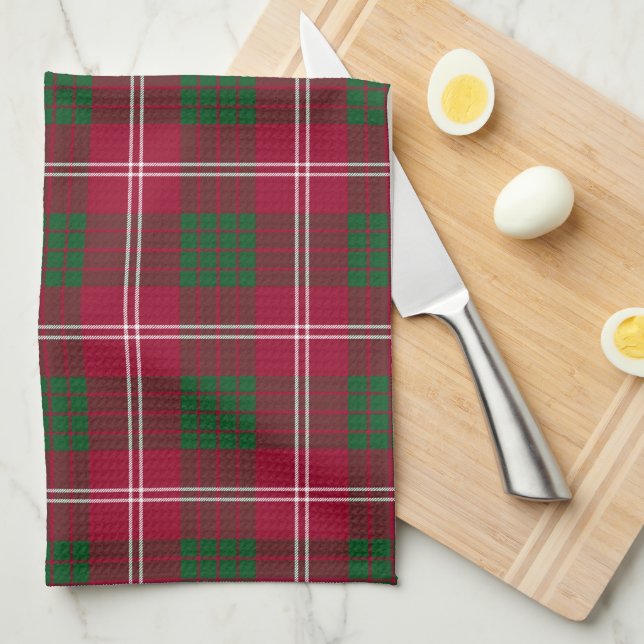 Crawford Scottish Tartan Plaid Towel (Quarter Fold)
