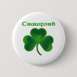 Crawford Shamrock Pinback Button