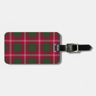 Crawford Tartan Pattern Luggage Tag