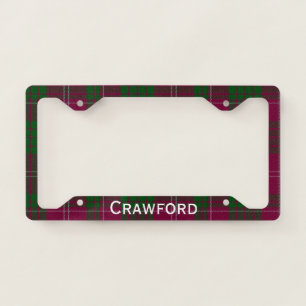 Crawford Tartan Plaid License Plate Frame