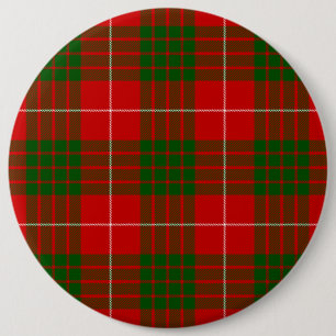 Crawford tartan red green plaid button