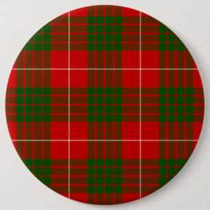 Crawford tartan red green plaid button