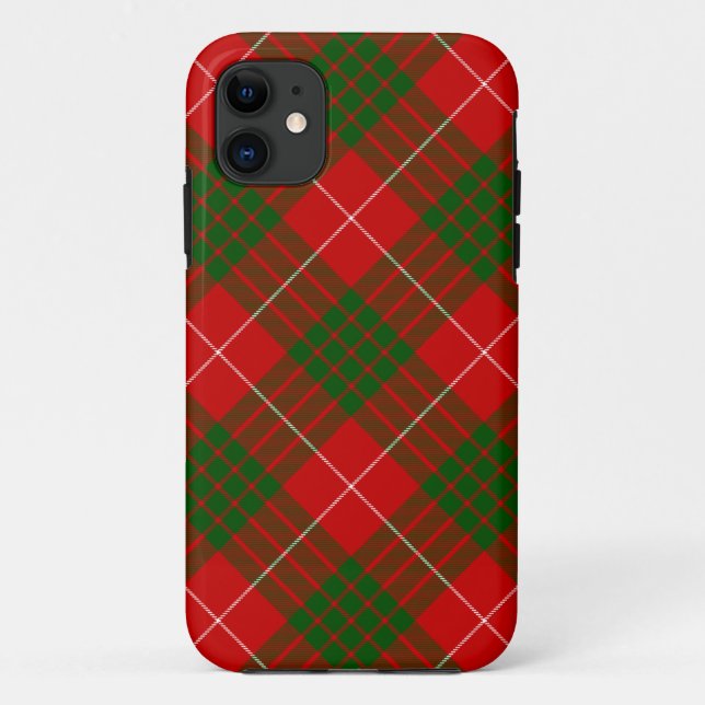 Crawford tartan red green plaid Case-Mate iPhone case (Back)