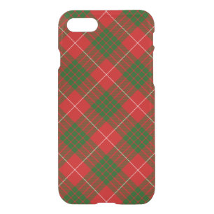 Crawford tartan red green plaid iPhone SE/8/7 case
