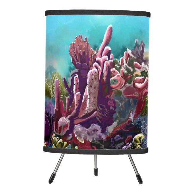 Crawl Cay Coral Reef Table Lamp (Front)