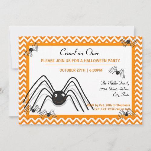 Crawl on Over _ Halloween Party Invite