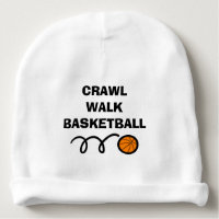 CRAWL WALK BASKETBALL baby beanie hat