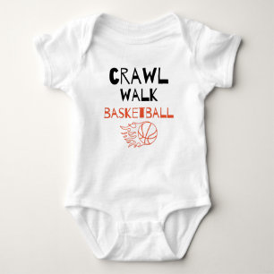 Crawl Walk Basketball Cute Basketball Buddy Baby Bodysuit