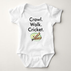 Crawl Walk Cricket Baby Bodysuit