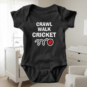 CRAWL WALK CRICKET sports bodysuit for new baby