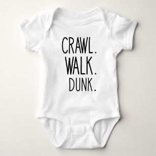 Crawl Walk Dunk - Basketball Baby Bodysuit