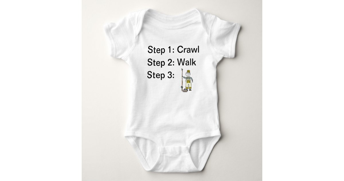 Crawl Walk Fishing Baby Bodysuit