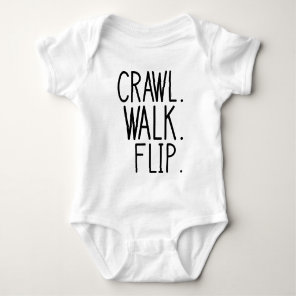 Crawl Walk Flip Baby Bodysuit