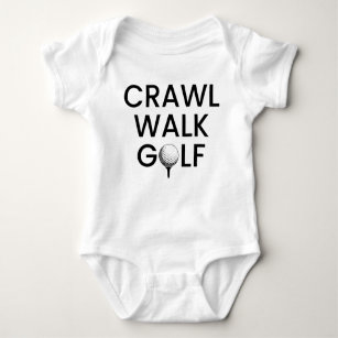 Crawl Walk Golf Dad Baby Bodysuit