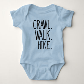 Crawl Walk Hike, Hiking Baby Bodysuit