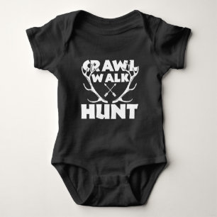 Crawl Walk Hunt Baby Bodysuit