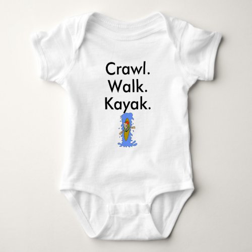 Crawl Walk Kayak Baby Bodysuit