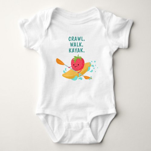 Crawl Walk Kayak Baby Bodysuit