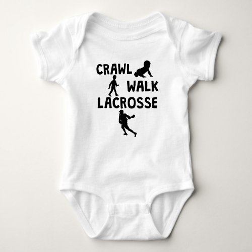 Crawl Walk Lacrosse Baby Bodysuit