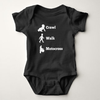Crawl Walk Motocross Baby Bodysuit