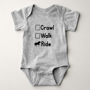 baby clothes with horses on them